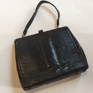 Vintage lizard handbag